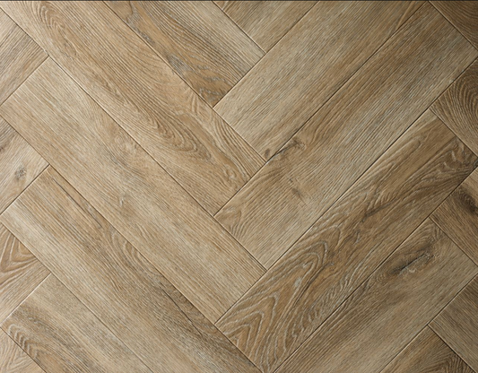 Textures 'Weathered Oak' Herringbone Stick Down LVT Flooring